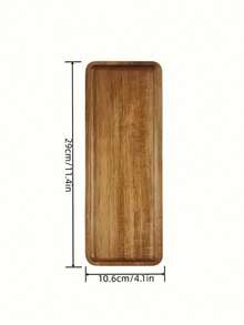 Japanisches Rosenholz rechteckiges Serviertablett, hitzebeständige Holzmaserung Platte, Brotbrett, Teetassen Halter