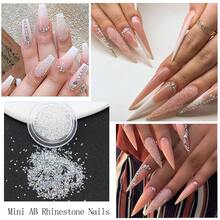 Rhinestones For Nails, Flatback Multi Shape Gems 3D Flowers Nail Charms Mixed Nail Glitter Powder Supplies Moonlight Crystal Jewelry Accessories For Women Manicure Decorations Design{"Color_name":"Colorful-06"} - 多彩-06 - 查看 7