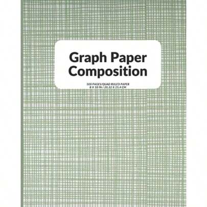 Graph Paper Composition Notebook: Grid Paper Thin Gray Line Isometric Notebook100 Cream Pages Sheets 8 X 10in Graph Paper Composition Notebooks... Notebook 100 Cream Pages Notebook (8 X 10 In)