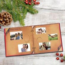 12x12 InchScrapbook Album Large Handmade Travel Scrapbook 60 Pages DIY Album For Anniversary Wedding Travelling Writing Baby Friends Family Couple Gifts Up House