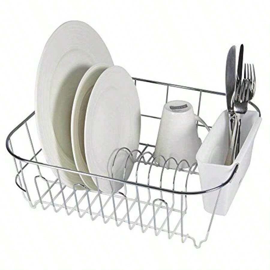 Small Slimline Dishrack White