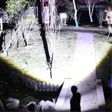 Lanterna Luz Forte Multifuncional , 6 Modos de Luz, Recarregável USB 3600mAh LAN-7613 - Cinza - Visão 4