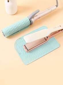 1pc Heat Styling Tool Mat, Universal Size For Straightener And Curler, Heat Resistant Pad For Storage And Travel, Heat Styling Tool Mat, Heat Resistant Silicone Styling Pad Storage Insulation Mat For Hair Styling Tools - Curler And Straightener Brush Pad, Use This Commercial Silicone Heat Resistant Mat To Protect Your Hair Styling Tools - Multicolor - View 13