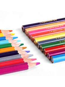 12/24/36/48pcs Oil-Based Colored Pencil Set, Drawing, Painting And Coloring Tools, Suitable For Students, Office, School, Sketching, Markers, Stationery, Boys, Girls, School Supplies, Professional Drawing, Coloring And Filling, Colored Pencil Art Design, School Stationery And Art Supplies, Christmas Decoration