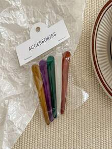 5 Stück vielseitige farbige Pony-Clips, Seitenklemmen, faltenfrei Haarklammern, Entenklemmen, Gesichtswäsche-Clips, Haaraccessoires für Frauen, Geschenke, Reisen, Geschenke für Frauen, Haarsachen, Strumpfstopfer