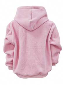 Ladies Long-Sleeved Hooded Sweater For Pets, Worn At Home And Shopping In Autumn And Winter. - Pink - View 4