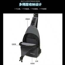 1pc Chest Pack. It Is A New-Style Crossbody Bag, A Fashionabldy Casual Shoulder Bag That Can Be Freely Matched, And Also A Small Sports Backpack. Designed As A Men's Bag With A Large Capacity, It Is Highly Practical. Its Shoulder Strap Is Sturdy And Thick, It Offers High Privacy, And Its Zipper Is Strong .