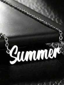 Collar de moda de lujo personalizado y distintivo, adecuado como regalo para amigos, familiares, cumpleaños, aniversario, vacaciones, viajes, fiestas, moda, colorido, retro, sencillo, neutro, casual, lindo, accesorio único personalizado