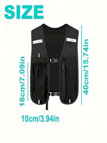 Chaleco deportivo ligero para mujer con almacenamiento multifuncional, bolsa de pecho para botella de agua y teléfono durante la carrera - Equipo de exterior mochila portátil, disponible en 4 colores