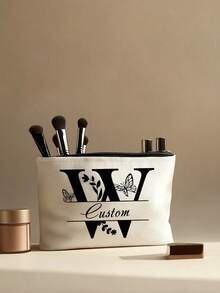 1 件定制名字化妆包，男女个性化化妆包，伴郎/伴娘定制旅行化妆包，毕业礼物，父亲节，婚礼，生日，丈夫，浴室收纳袋，多用途学生宿舍收纳袋 - 多色 - 查看 3