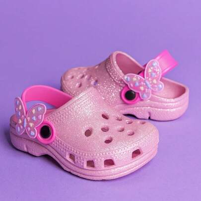 Babuche Sandália Infantil Brilho Glitter Para Meninas Lançamento