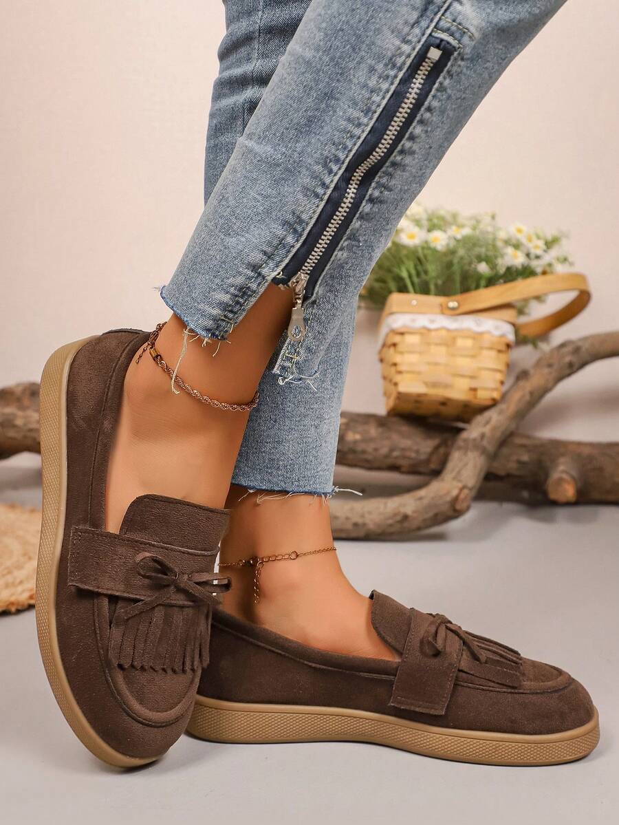 Zapatos planos para mujer, nuevos y ligeros de unicolor, de moda para primavera/otoño