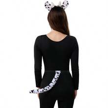 Spooktacular Creations Halloween Gray Mouse Donkey Cow Costume Set Animal Ears Headband Tail Costume Accessory For Adult