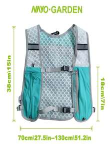 Chaleco deportivo ligero para mujer con almacenamiento multifuncional, bolsa de pecho para botella de agua y teléfono durante la carrera - Equipo de exterior mochila portátil, disponible en 4 colores