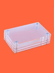 3/1 Acrylic Transparent Double-Sided Refrigerator Magnetic Photo Frame, Display Album, Suitable For Photos, 2.36 X 3.54 Inches, For Weddings, Anniversaries, And Family Use, Gifts (Even Numbers Are Recommended For Purchase)