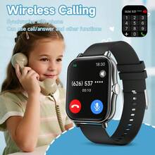 2025 NEU 4,65 cm (1,83 Zoll) HD Touchscreen Smartwatch für Kinder, 220mAh Langlebiger Akku, Telefon Wählen/Empfangen, Schrittzähler, Kalorienverbrauch, Mehrere Sportmodi, Nachrichten- und Anrufbenachrichtigung, Multifunktions-Smartwatch, Sportliche Smartwatch kompatibel mit Android/iOS