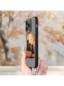 Funda de teléfono con diseño de calabaza de Halloween y gato negro, tema de animales, textura mate de ojos de ángel, adecuada para iPhone 17 16 15 14 13 12 11 XS XR X 7 8 Plus Pro Max, funda de teléfono de Halloween, funda de teléfono estética, funda de teléfono de Navidad, funda de teléfono estética, funda de teléfono de anime, funda de teléfono linda, funda de teléfono adorable, accesorios de teléfono temáticos, funda de teléfono de temporada, funda protectora de textura mate, funda de teléfono duradera, funda protectora de teléfono, funda de teléfono única, accesorios de teléfono de moda, para amantes de Halloween, amantes de la estética - Mezcla de color 1 - Ver 7