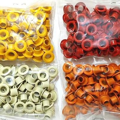 KIT 400 ILHOSES - 100 UNIDADES POR COR / 4 CORES DIFERENTES