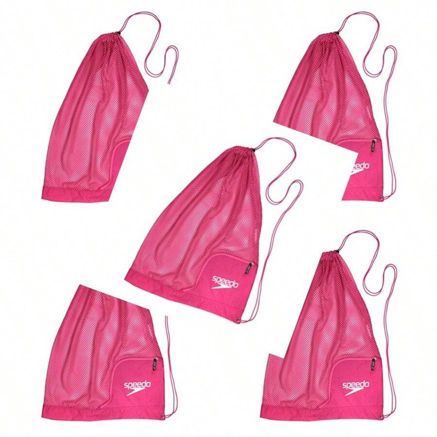 Bolsa de Malla para Ventilador: Solucion practica para almacenamiento y organizacion en espacios con ventilacion ideal para gimnasios baños o areas humedas ofrece ventilacion rapida y resistencia duradera al secado - Fucsia púrpura - Ver 1