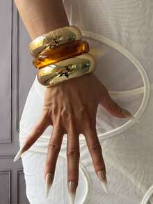 3PCs Cuff Bracelets,Gold Bangles,Wide Bangles, Chunky Bracelet, Bracelet Set, Wide Bracelet, Bracelet For Women,Gift For Her