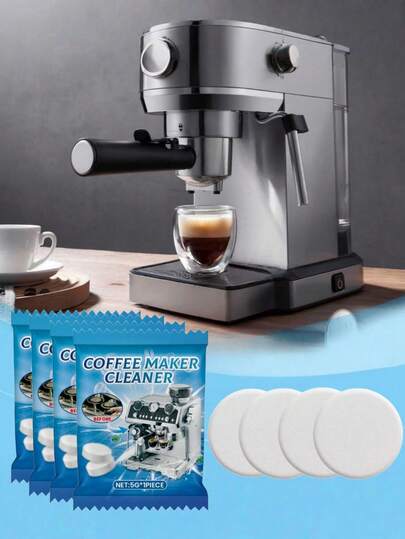 Pastilhas de limpeza para máquinas de café, pastilhas de limpeza descalcificantes especializadas para manutenção de filtros e cabeças de infusão de cafeteiras