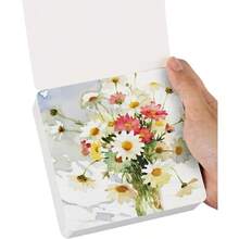 60 Sheets Mini Watercolor Sketchbook 4.7 X 5.1 Inch 300gsm 140lb Travel Size Portable Tearable Square Painting Notebook Square Watercolor Sketch Book Art Paper Sketchbook