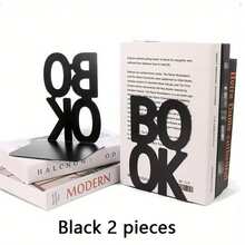 2 Sets Of BOOK Metal Bookshelves, Office Desktop Bookshelves, Retro Minimalist Book Racks, Home Living Room And Office Bookshelf Decorations, Reading Aids, Book Material Storage Racks, Christmas And Valentine's Day Return To School Gifts, Study Supplies, Student Gifts, Book Stands (Black, White, Red)