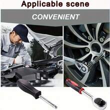 46 pezzi Set di chiavi a bussola - Acciaio al cromo vanadio durevole, strumenti in metallo non elettrici, adatti per la manutenzione domestica e del garage - Include custodia, regalo perfetto per il padre