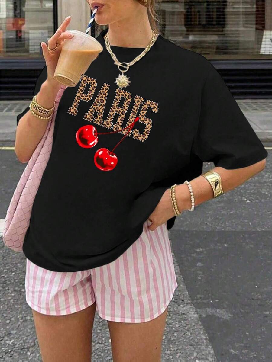 ¡Nueva camiseta Camiseta estampada de manga corta, cómoda y versátil. Puede usarse sola o como prenda interior. Con diseño de cuello redondo holgado, perfecta para la oficina, la escuela, salidas de fin de semana o viajes. Fácil de combinar en el día a día, ofrece una sensación fresca y ligera. Diseño unisex, ideal también para llevar en pareja.