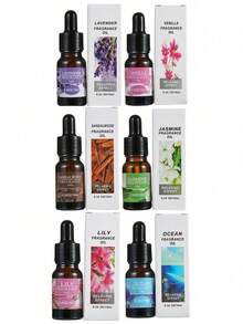 1pc Plant-Based Essential Oil, Air Freshener, Deodorizer, Suitable For Aroma Diffuser, Humidifier, Home, Bedroom, Office - Multicolor - View 27