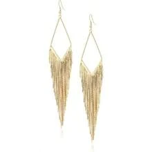 Basic Fringe Linear Drop Earrings
