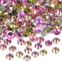 2880PCS Art Nail Rhinestones Non Hotfix Glue Fix Round Crystals Glass Flatback For DIY Jewelry Making With One Picking Pen (Ss3 2880pcs, Golden Rose){"Color_name":"GoldenRose","Size_name":"Ss32880pcs"} - 金玫瑰32880朵 - 查看 1