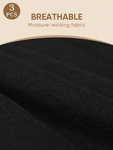 MEIYATING 3 件套女士高腰收腹内裤，棉质舒适日常三角裤，英文印花