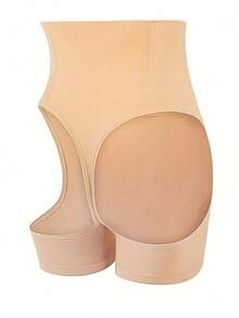 1 Pack, Women's Elegant High Waist Body Shaping Pants, Belly And Hip Lifting, Seamless Belly Shaping Clothes, Solid Color Midriff Underwear, Underwear And Body Shaping Clothes, High Waist Belly Underwear, Women's Shaping Underwear, Belly Underwear For Cross-Dressing,  Women's Underwear, Flat Belly Panties, Plus-Size Shapewear, High Waist Underwear, Shapewear, Postpartum Support, Tuck In Underwear, Flat Belly Underwear, - 黃色 - 查看 7