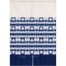 Japanese Indigo Noren Doorway Curtain Tapestry Shibori Tie Dye Pattern Door Curtain Rustic Boho  Room Divider Home Decoration 29 X 47 Inches