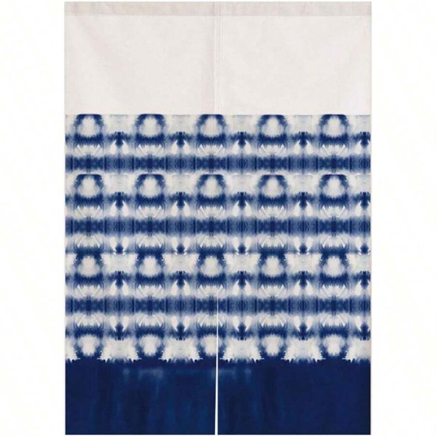 Japanese Indigo Noren Doorway Curtain Tapestry Shibori Tie Dye Pattern Door Curtain Rustic Boho  Room Divider Home Decoration 29 X 47 Inches