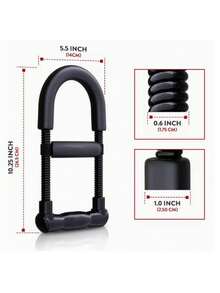 可调节腕力训练器，铁质前臂力量训练器，腕部锻炼器材，增强握力，适合运动员、音乐家、手部康复，方便家庭锻炼，非电动，黑色 - 彩色 - 查看 4