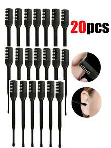 1/5/10/20 套鼻毛和耳毛修剪器，易于清洁，可同时用于去除鼻毛/耳毛，360 度旋转设计，男女通用 - 白色 - 查看 12