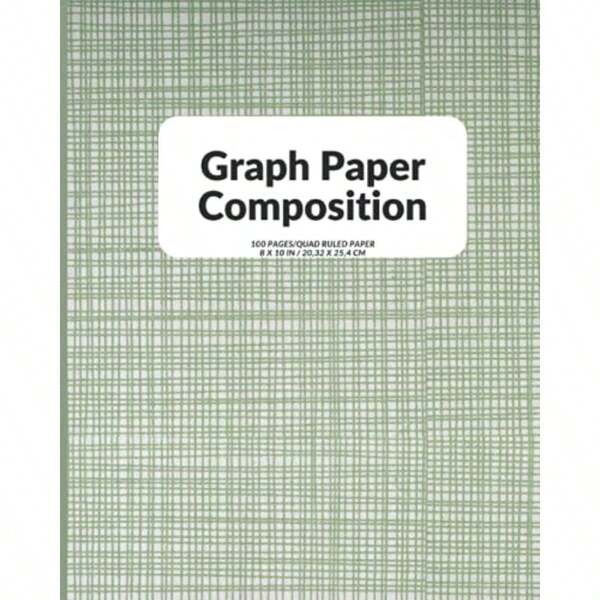 Graph Paper Composition Notebook: Grid Paper Thin Gray Line Isometric Notebook100 Cream Pages Sheets 8 X 10in Graph Paper Composition Notebooks... Notebook 100 Cream Pages Notebook (8 X 10 In)