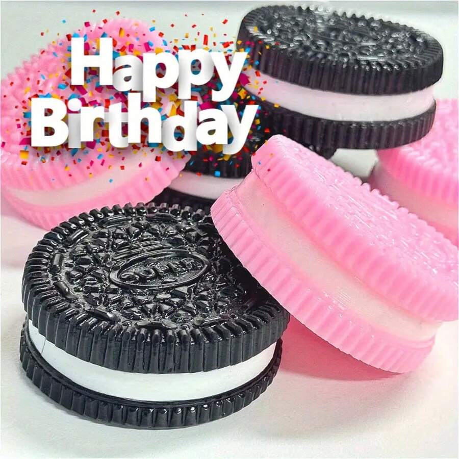 2PC And 1PC Mystery Toys, Birthday Simulation Food Sandwich Cake, Mother's Day Easter Halloween Squeeze Pack, Q-Squeeze Toy Round Squeeze Fun, TPR Material Slime Cookie, Double Layer Sandwich Dual Flavor Style