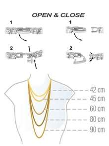 Conjunto de 5 joias de casamento banhadas a ouro 18K, feitas à mão com zircônia cúbica branca, incluindo colar, pulseira, brincos e anel, adequado para uso diário e cerimônia de casamento, presente de aniversário de casamento, vem com caixa de presente dourada - Geométrico - Ver 9