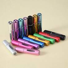 5ml Refillable Perfume Atomizer Spray Bottle, Single Pack, Shiny Pink Fragrance Bottle Sprayer Pump Storage Container For Travel, Living Room, Bedroom, Bathroom Home Decor, Wedding, Party, Birthday, Men's Gift, Mom Dad Friend, New Year, Accessory, Fun Gift - 亮粉紅色 - 查看 2