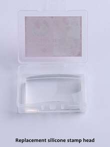 一套硅胶美甲印花套装，包含刮刀、方形透明美甲印章，适用于美甲、法式美甲和足疗 - 多功能印花工具，配有替换硅胶头和刮刀，美甲沙龙美甲DIY用品 - 無色 - 查看 12