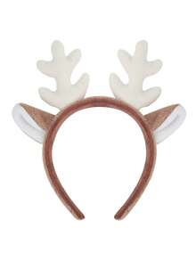 2pcs Christmas Reindeer Antler Headband, Reindeer Ear Hair Hoop Headpiece, Party Costume Accessory - Multicolor - View 16