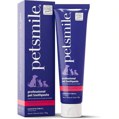 Professional Pet Toothpaste Cats Dogs - Only VOHC Accepted Toothpaste - Clinically Proven To Control Plaque Tartar Calprox Formula Rotisserie Chicken,