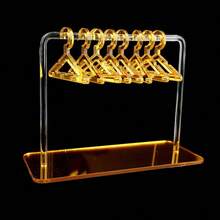 8 Pcs Hangers Shaped Jewelry Holder Personalized Earrings Display Racks Hanging Clothes Stand Storage Jewelry Organizer Holders