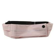 Bolsa de cintura deportiva ultra impermeable, bolsa de cinturón para hombres, mini mochila de correr ligera, paquete de pecho antirrobo invisible - Rosa Pálido - Ver 2