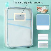 4/1 Stück A4 Reißverschluss-Aktentasche - Strapazierfähige Nylon-Aktentasche, mit drei Lagen dickem Stoff, eine transparente Aufbewahrungstasche für Prüfungsunterlagen, Bücher und Büromaterial, erhältlich in den Farben Pink, Blau, Grün und Lila. Kompaktes und leichtes Design, mit stabilen Griffen, geeignet für Studenten und Berufstätige. Tragbare Aktentasche | Farbige Akzente | Strapazierfähige Nylon-Tasche, Ordner-Tasche Weihnachtsstrumpf-Füller, Geschenke, Lustige Geschenke, Ramadan, Personalisiertes Geschenk