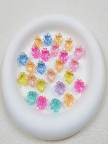 20pcs Mini Butterfly Hair Clips, Plastic Candy Color Hair Clips For Bangs & Flyaways