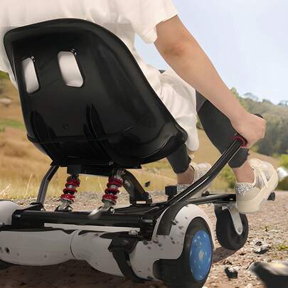 Accesorio de asiento para aeropatín  , para aeropatín de 6.5", 8", 8.5" y 10", con luces LED, control de agarre, longitud de chasis ajustable y capacidad de carga de 220 lb, accesorio para aeropatín Go Karts, para niños y adultos.